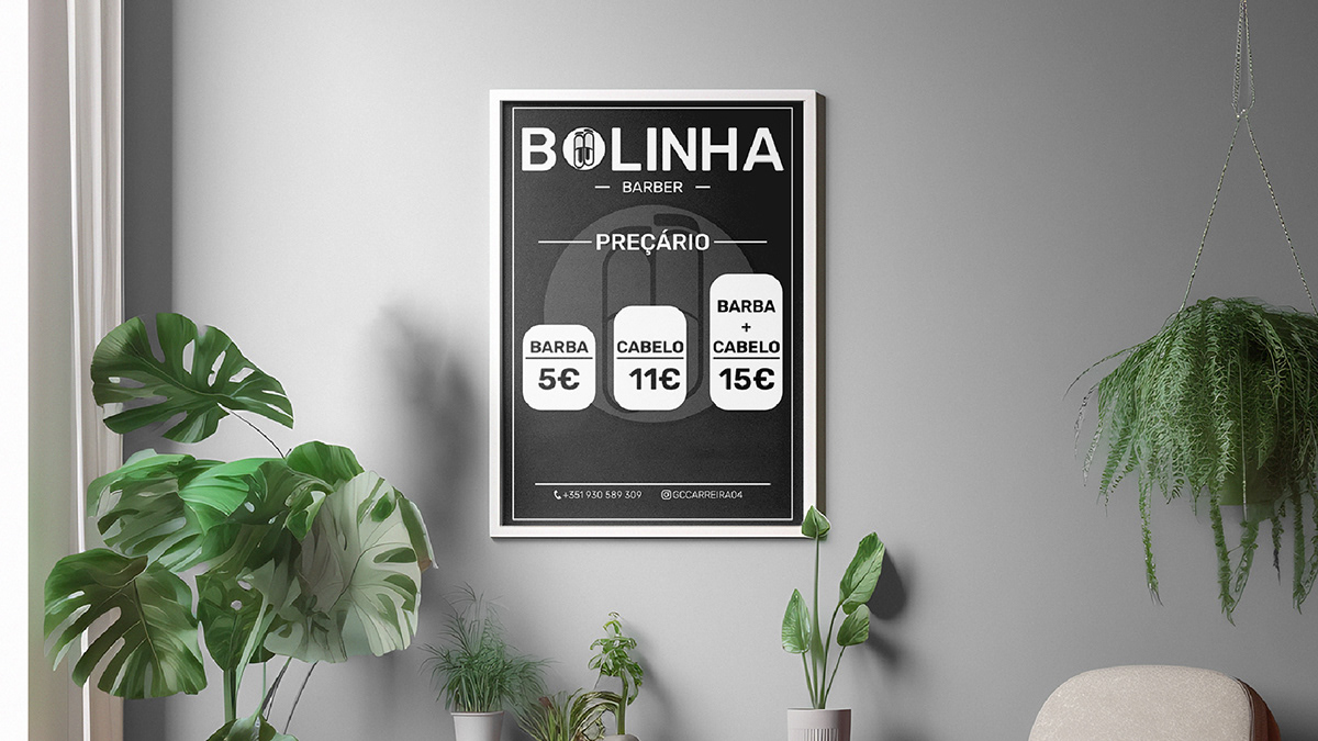 Bolinha Barber — Aplicação em preçário